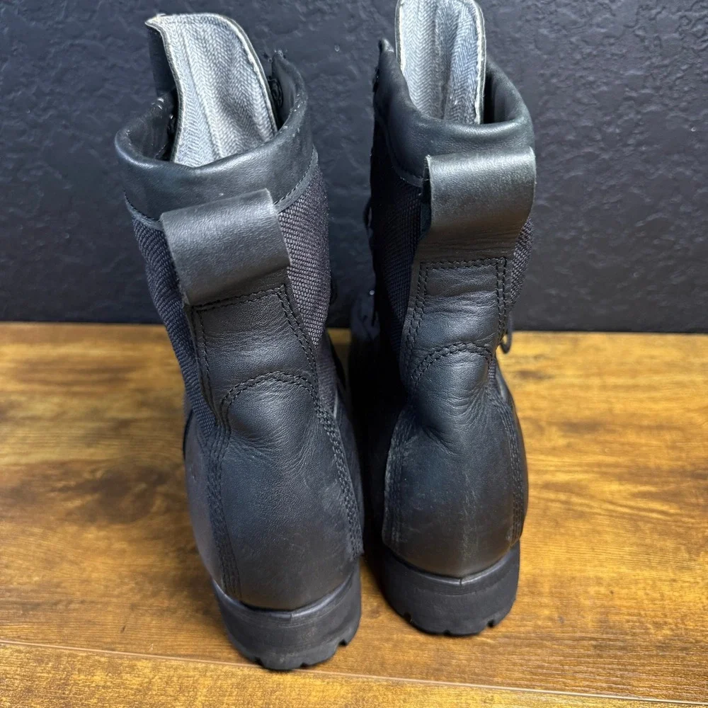 Wellco Military Combat 25190 Black Leather Nylon Tactical Boots Mens 6.5R